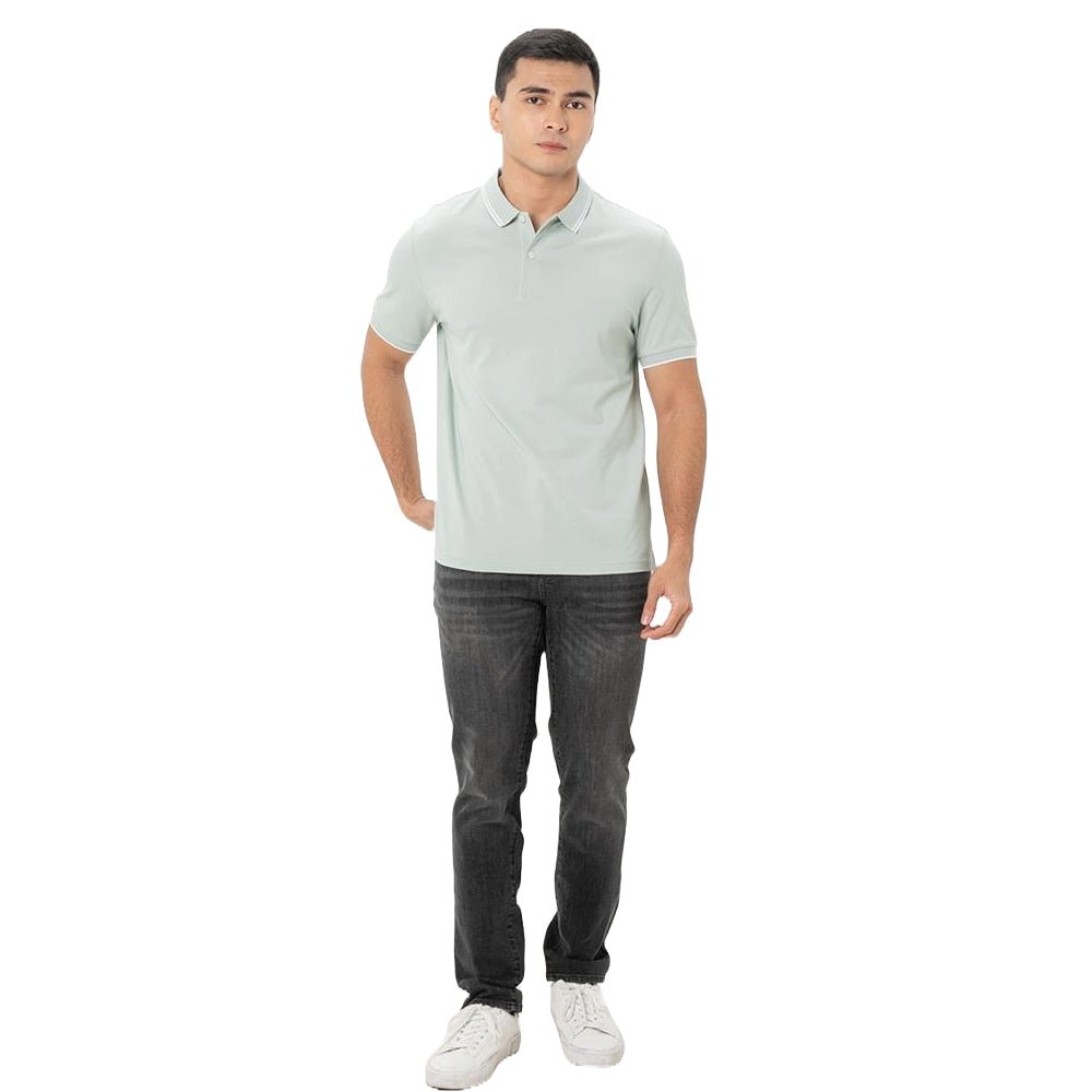 Men's Slim Fit Pique Polo: Elevated Comfort, Modern Style S - Shop Giordano