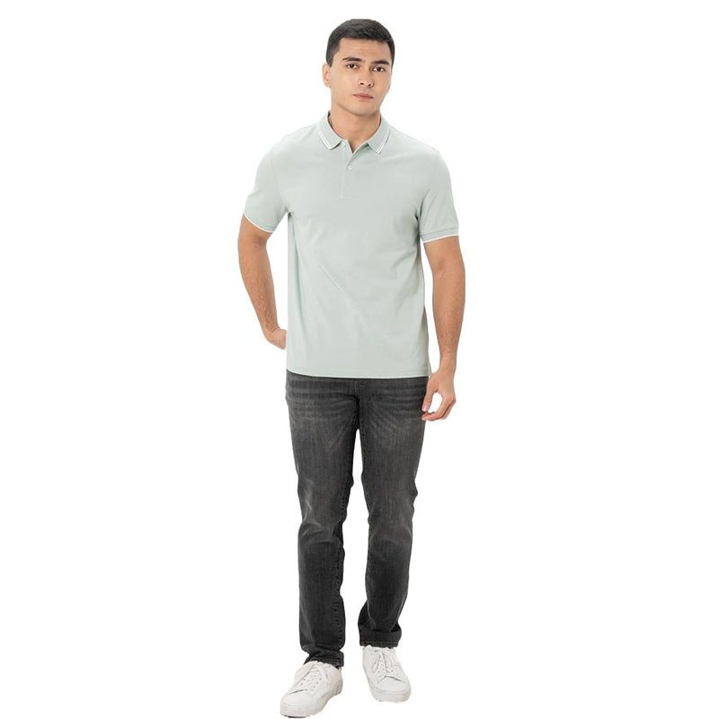 Men's Slim Fit Pique Polo: Elevated Comfort, Modern Style S - Shop Giordano