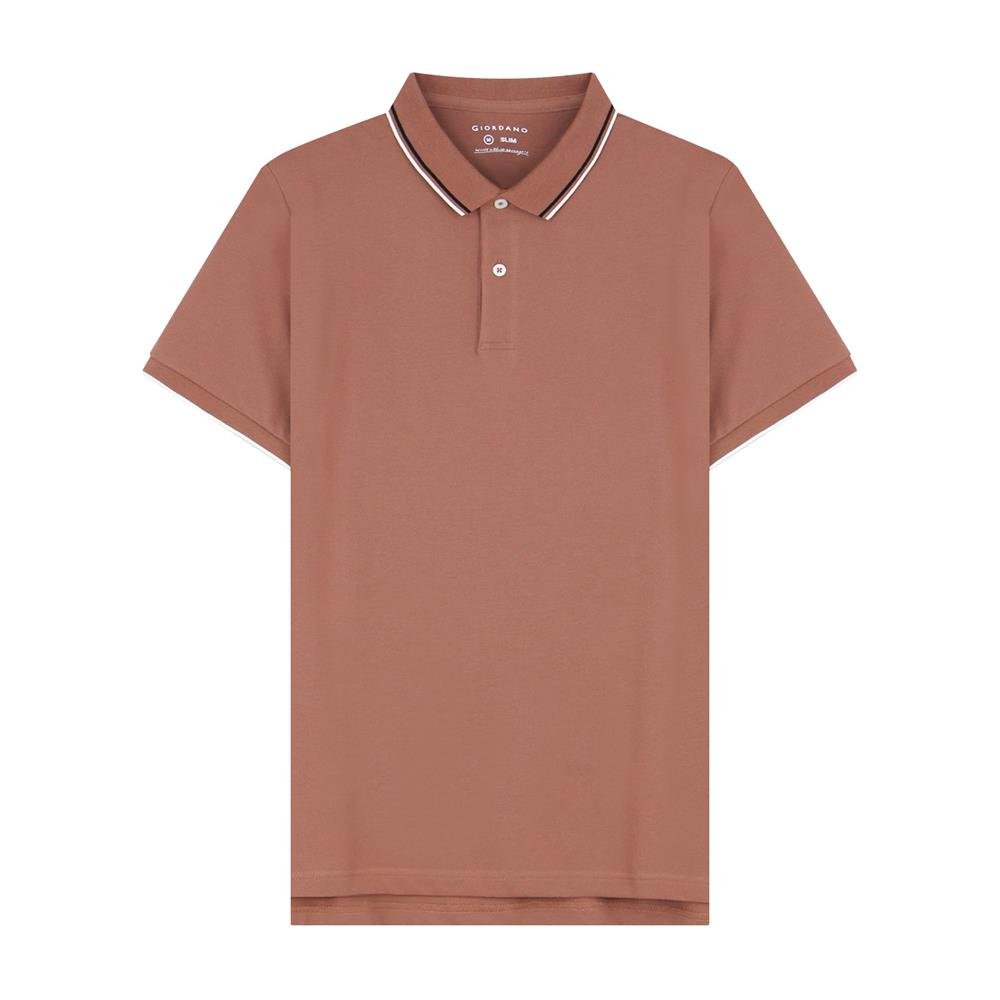 Men's Slim Fit Pique Polo: Elevated Comfort, Modern Style - Giordano