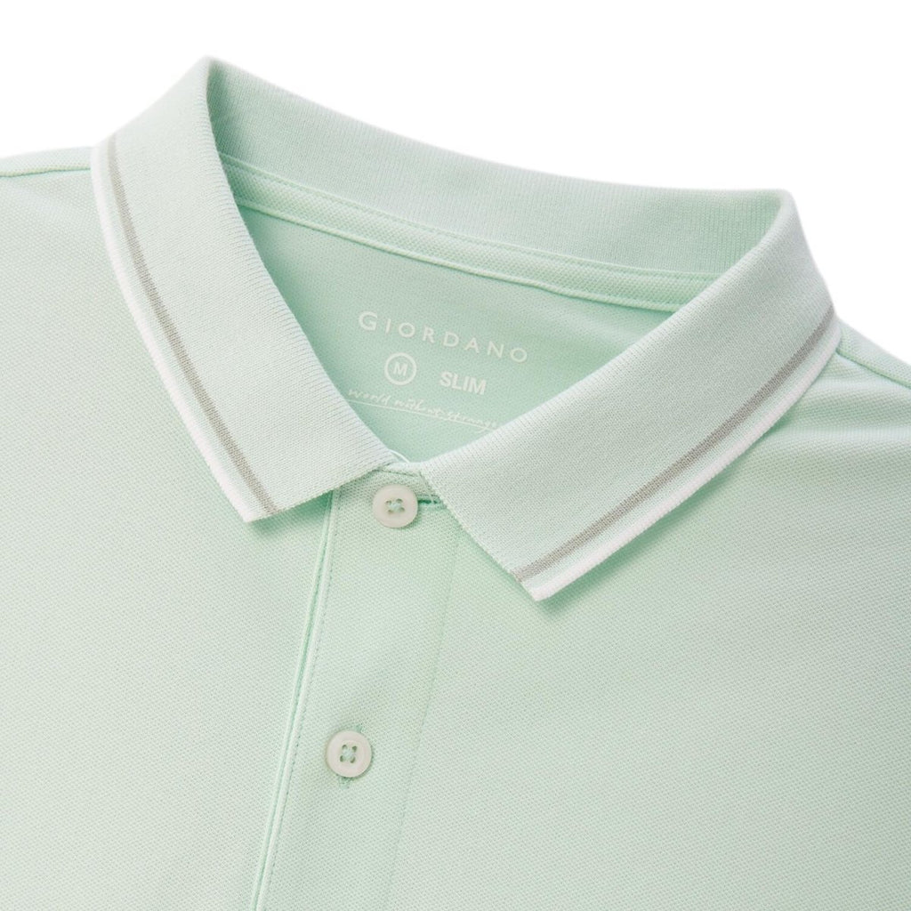 Men's Slim Fit Pique Polo: Elevated Comfort, Modern Style S - Shop Giordano