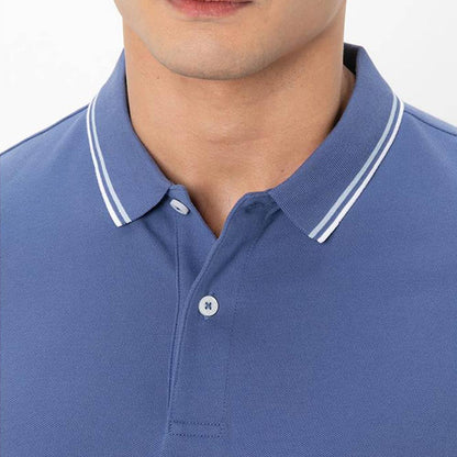 Men's Slim Fit Pique Polo: Elevated Comfort, Modern Style - Giordano