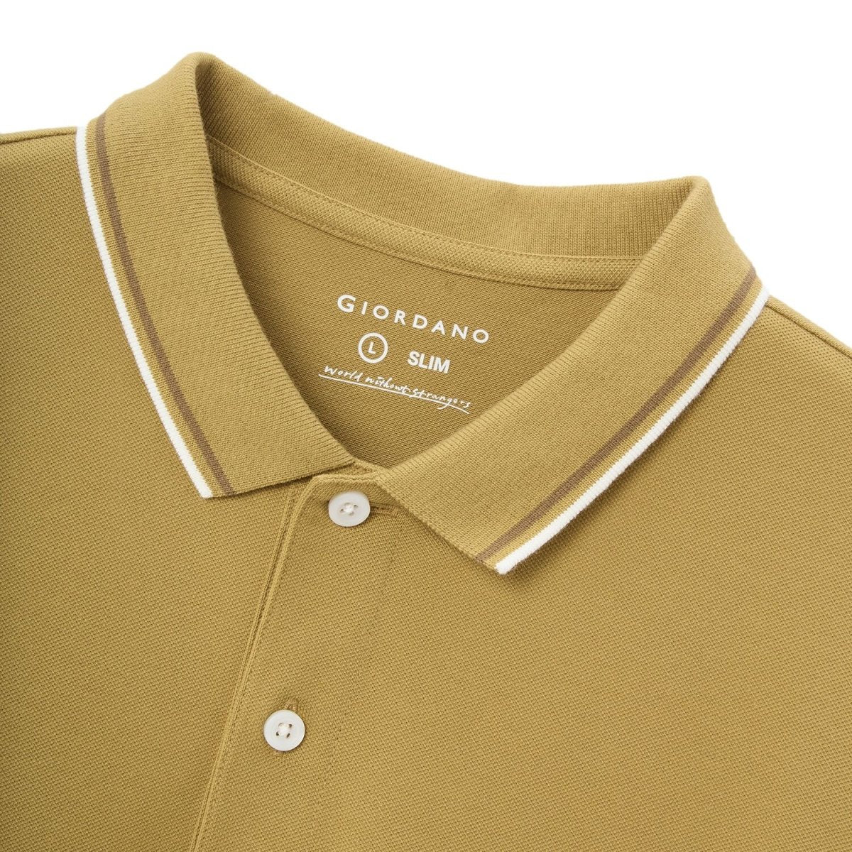 Men's Slim Fit Pique Polo: Elevated Comfort, Modern Style S - Shop Giordano