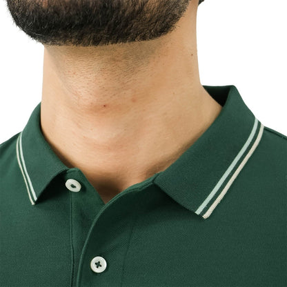 Men's Slim Fit Pique Polo: Elevated Comfort, Modern Style - Giordano