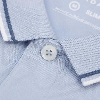 Men's Slim Fit Pique Polo: Elevated Comfort, Modern Style - Giordano