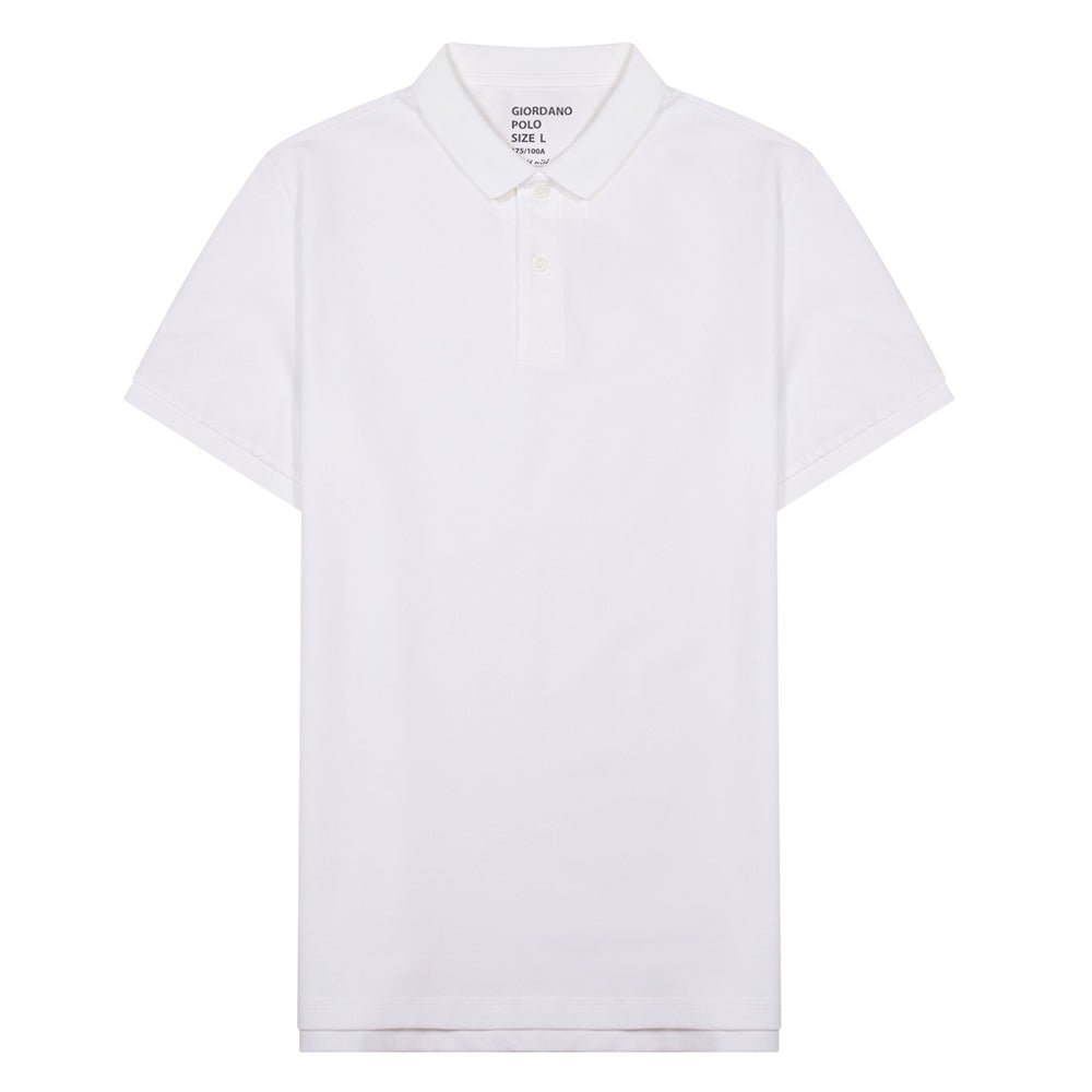 Men's Slim Fit Pique Polo: Elevated Comfort, Modern Style XXL - Shop Giordano