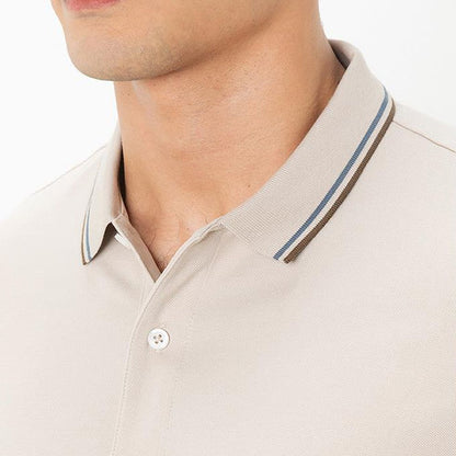 Men's Slim Fit Pique Polo: Elevated Comfort, Modern Style - Giordano
