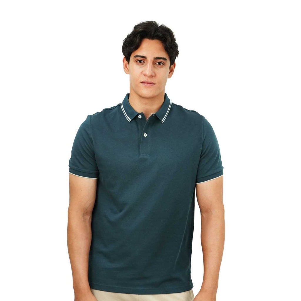 Men's Slim Fit Pique Polo: Elevated Comfort, Modern Style S - Shop Giordano