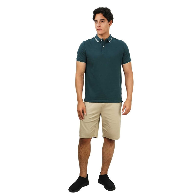 Men's Slim Fit Pique Polo: Elevated Comfort, Modern Style S - Shop Giordano