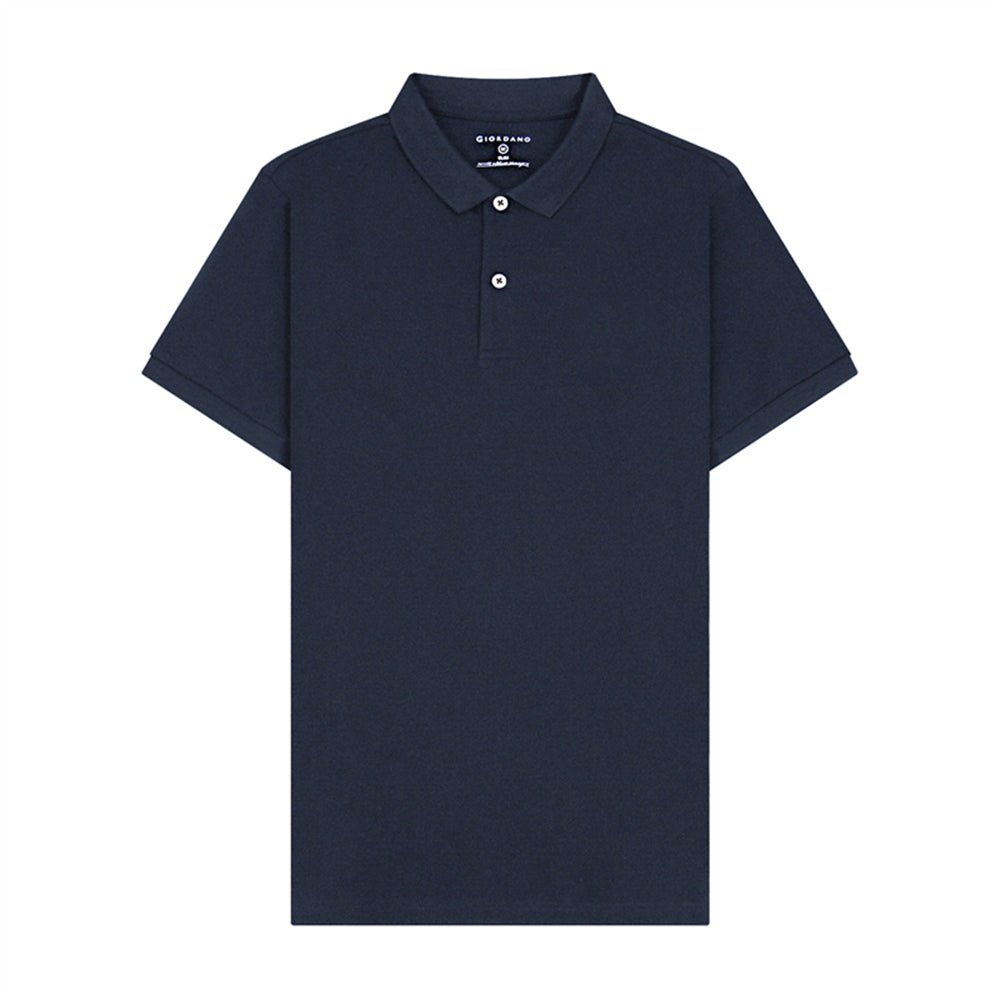 Men's Slim Fit Pique Polo: Elevated Comfort, Modern Style - Giordano