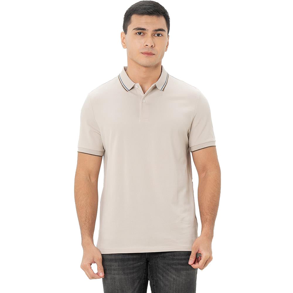 Men's Slim Fit Pique Polo: Elevated Comfort, Modern Style - Giordano