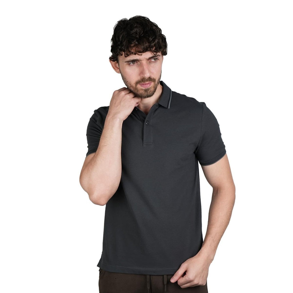 Men's Slim Fit Pique Polo: Elevated Comfort, Modern Style S - Shop Giordano