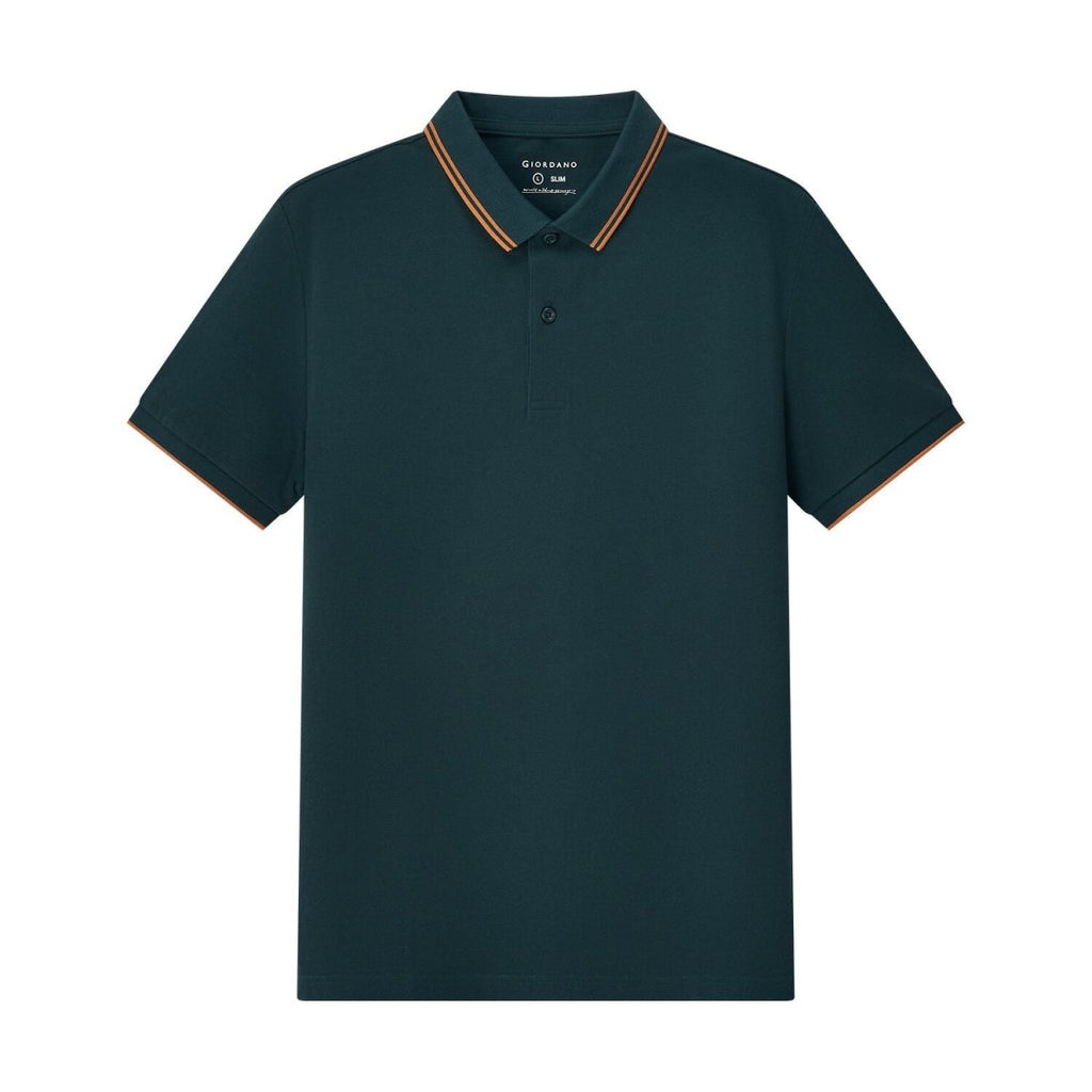 Men's Slim Fit Pique Polo: Elevated Comfort, Modern Style S - Shop Giordano