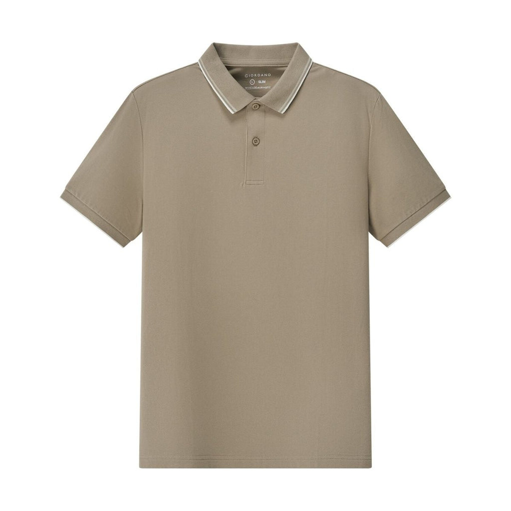 Men's Slim Fit Pique Polo: Elevated Comfort, Modern Style S - Shop Giordano