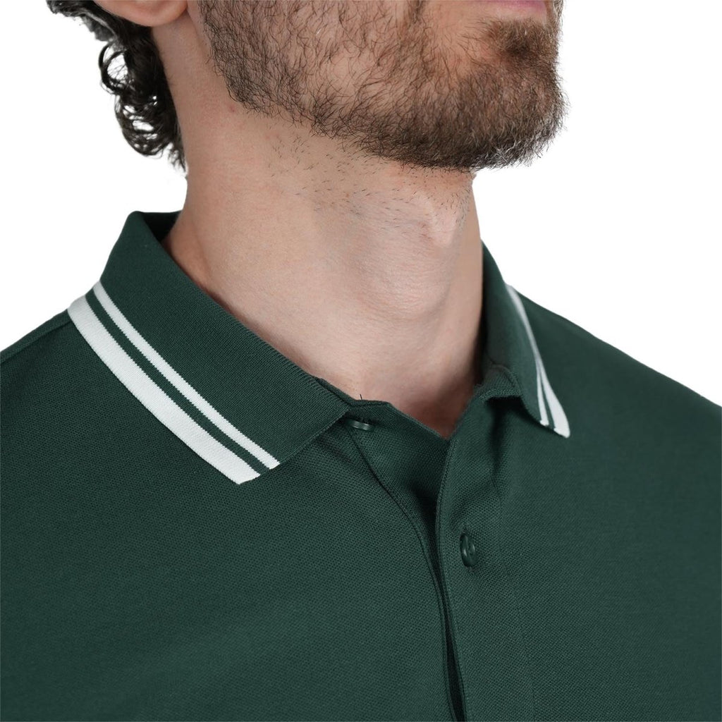 Men's Slim Fit Pique Polo: Elevated Comfort, Modern Style S - Shop Giordano