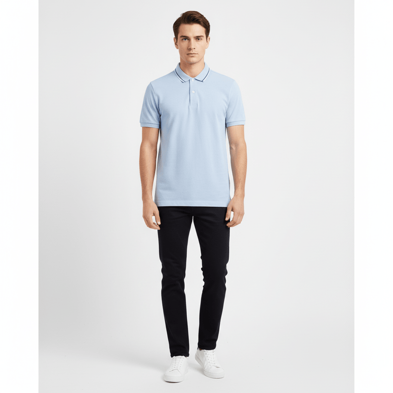 Men's Slim Fit Pique Polo: Elevated Comfort, Modern Style S - Shop Giordano