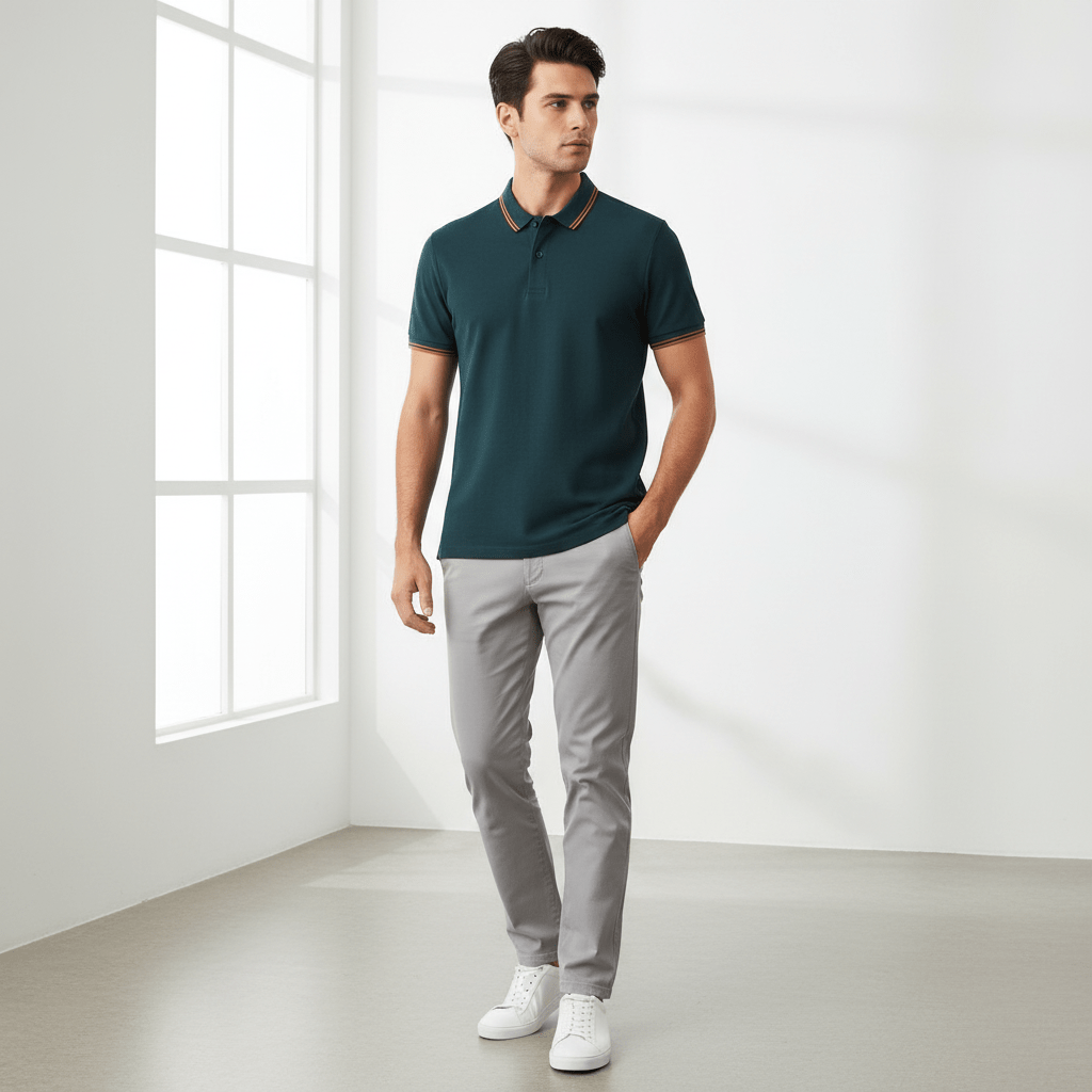 Men's Slim Fit Pique Polo: Elevated Comfort, Modern Style S - Shop Giordano