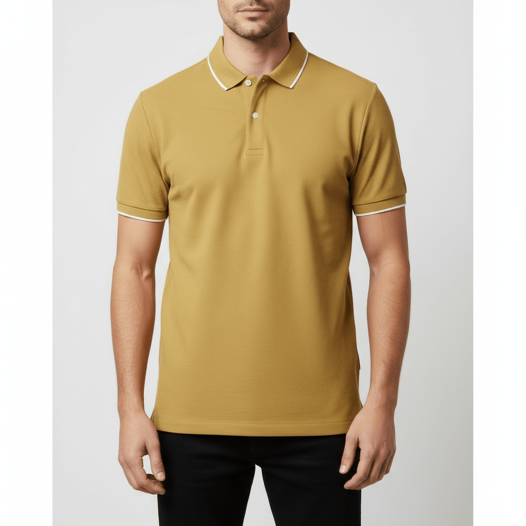 Men's Slim Fit Pique Polo: Elevated Comfort, Modern Style S - Shop Giordano