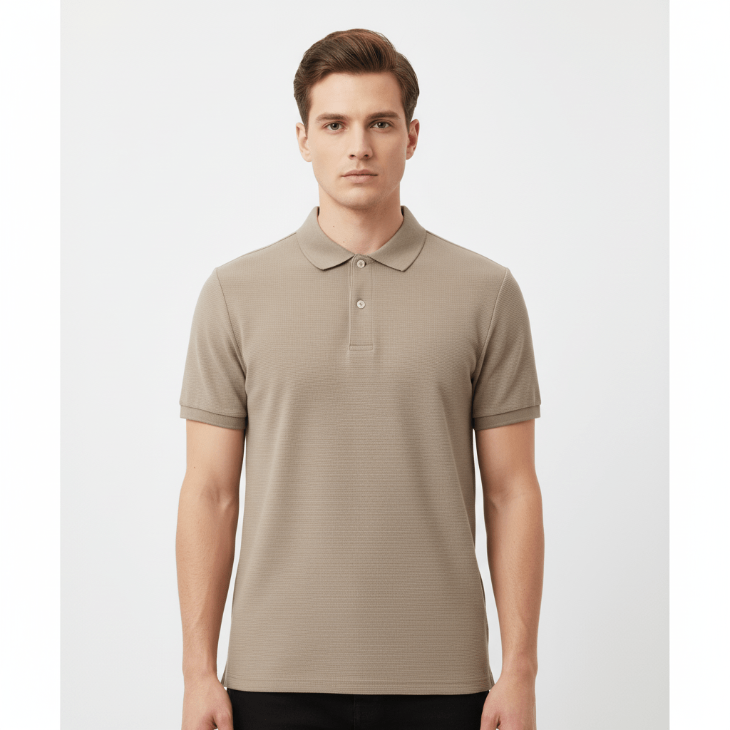 Men's Slim Fit Polo: Premium 3G Stretch Waffle S - Shop Giordano