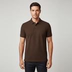 Giordano Men's Slim Fit Polo: Premium 3G Stretch Waffle - Premium Polo