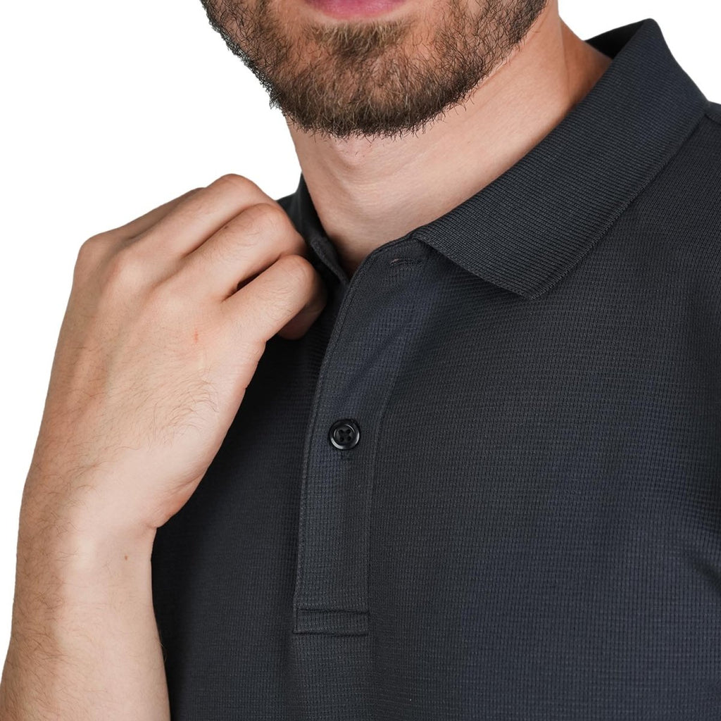 Men's Slim Fit Polo: Premium 3G Stretch Waffle S - Shop Giordano