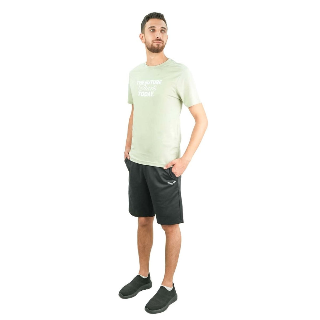 Men's Slim Fit Print Tee - Cotton Jersey, Crew Neck, Short Sleeve S - Shop Giordano