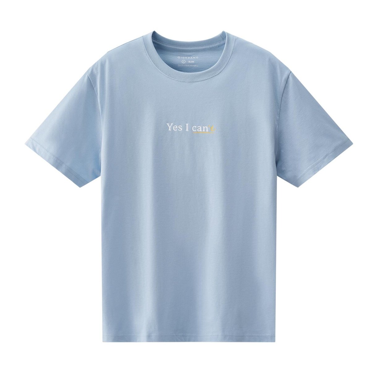 Men's Slim Fit Print Tee - Cotton Jersey, Crew Neck, Short Sleeve - Giordano