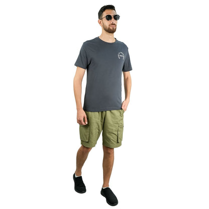 Men's Slim Fit Print Tee - Cotton Jersey, Crew Neck, Short Sleeve - Giordano