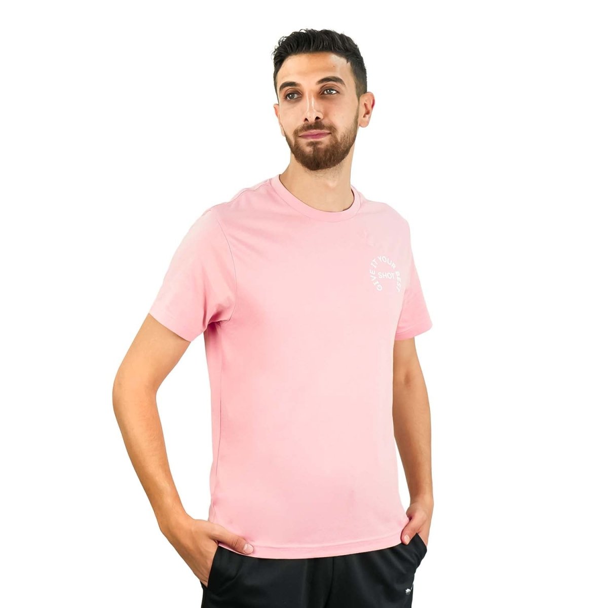 Men's Slim Fit Print Tee - Cotton Jersey, Crew Neck, Short Sleeve - Giordano