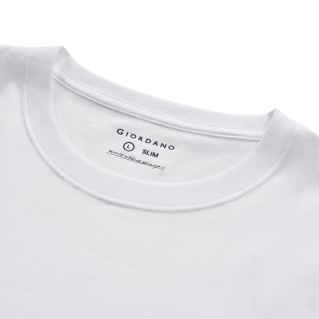 Men's Slim Fit Print Tee - Cotton Jersey, Crew Neck, Short Sleeve S - Shop Giordano