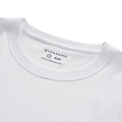 Men's Slim Fit Print Tee - Cotton Jersey, Crew Neck, Short Sleeve - Giordano