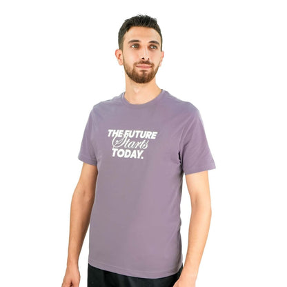 Men's Slim Fit Print Tee - Cotton Jersey, Crew Neck, Short Sleeve - Giordano