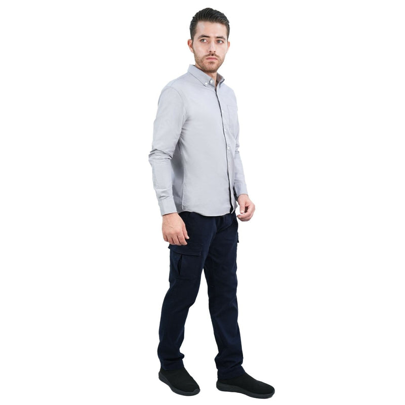 Men's Slim Fit Shirt: 100% Cotton Poplin, Long Sleeve S - Shop Giordano