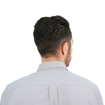 Men's Slim Fit Shirt: 100% Cotton Poplin, Long Sleeve - Giordano