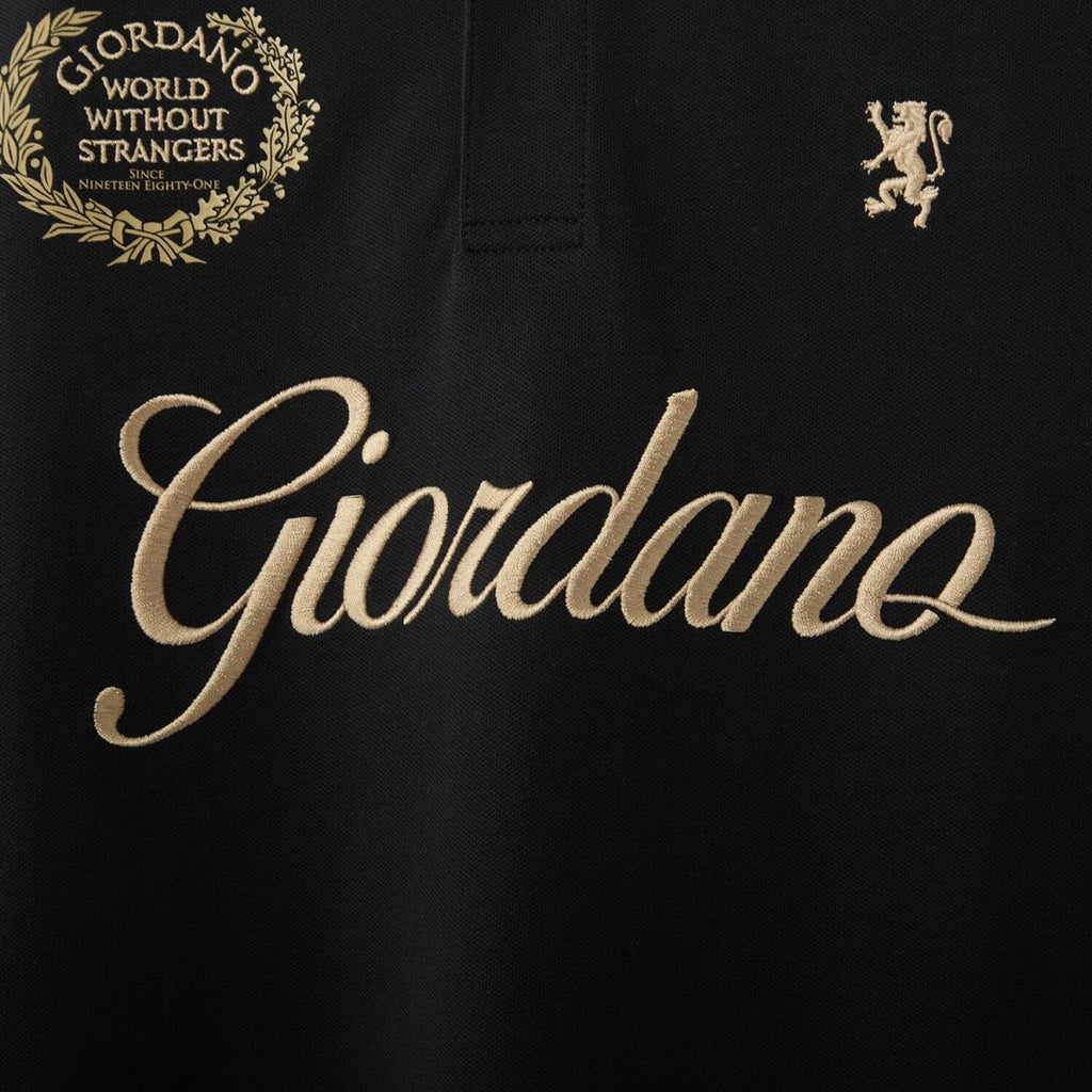 Men's Slim Fit Short Sleeve Polo With Embroidery S - Shop Giordano