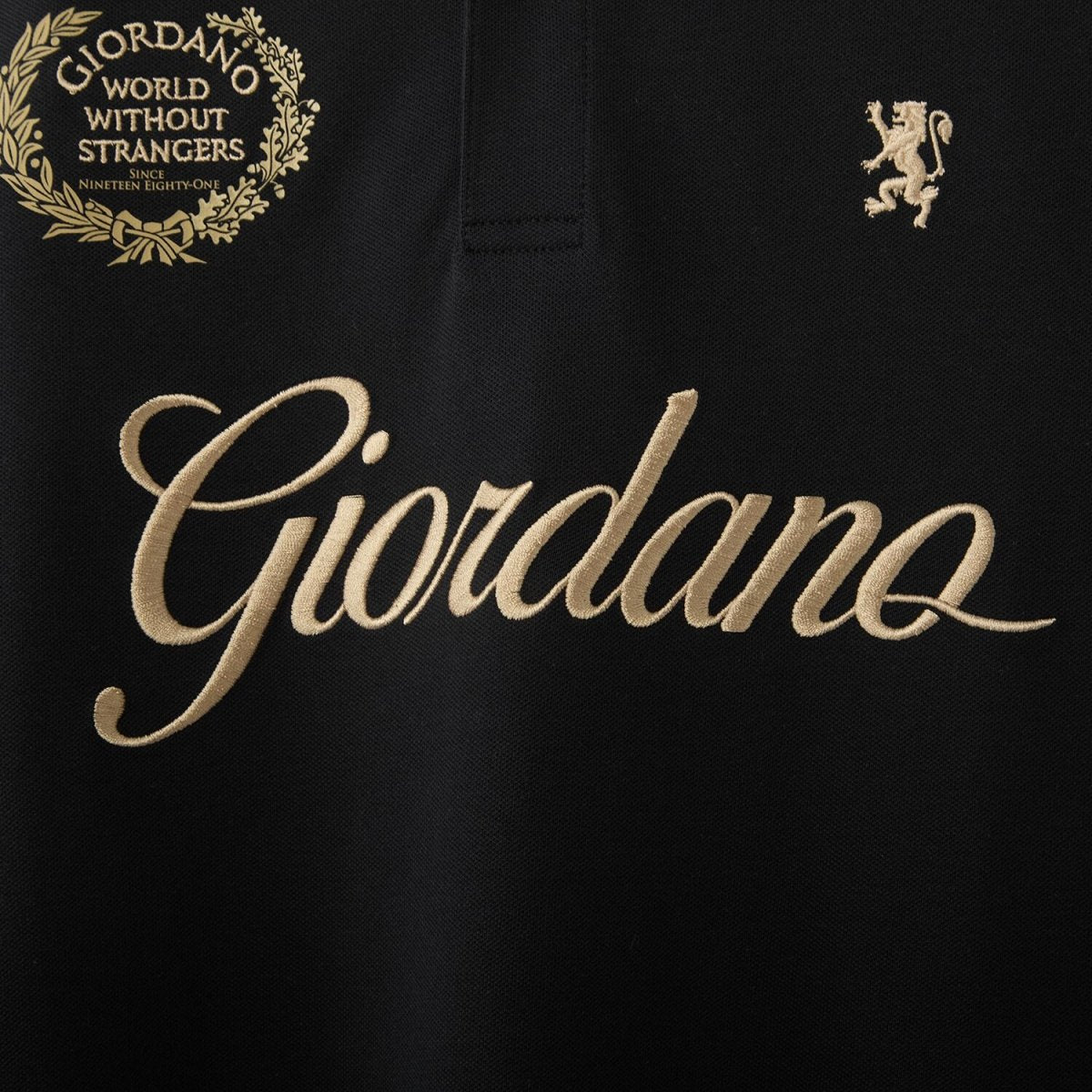 Men's Slim Fit Short Sleeve Polo With Embroidery S - Shop Giordano