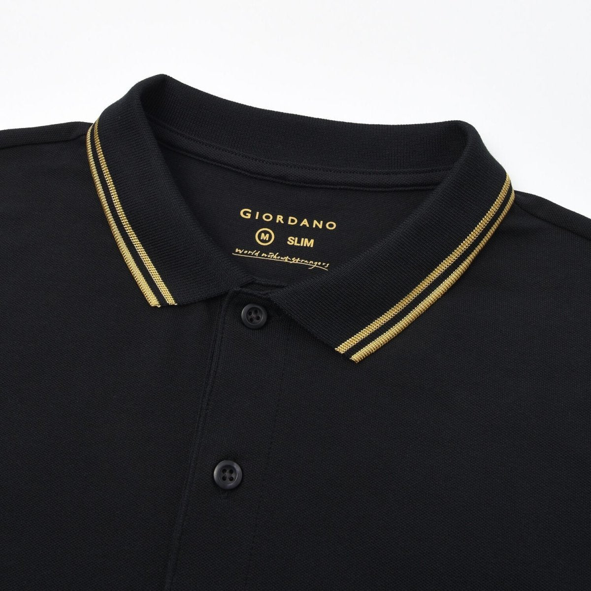 Men's Slim Fit Short Sleeve Polo With Embroidery S - Shop Giordano