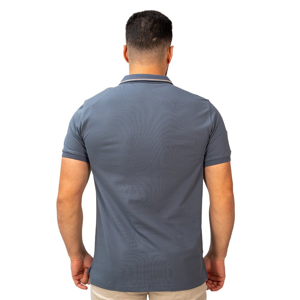 Men's Slim Fit Short Sleeve Polo With Embroidery S - Shop Giordano