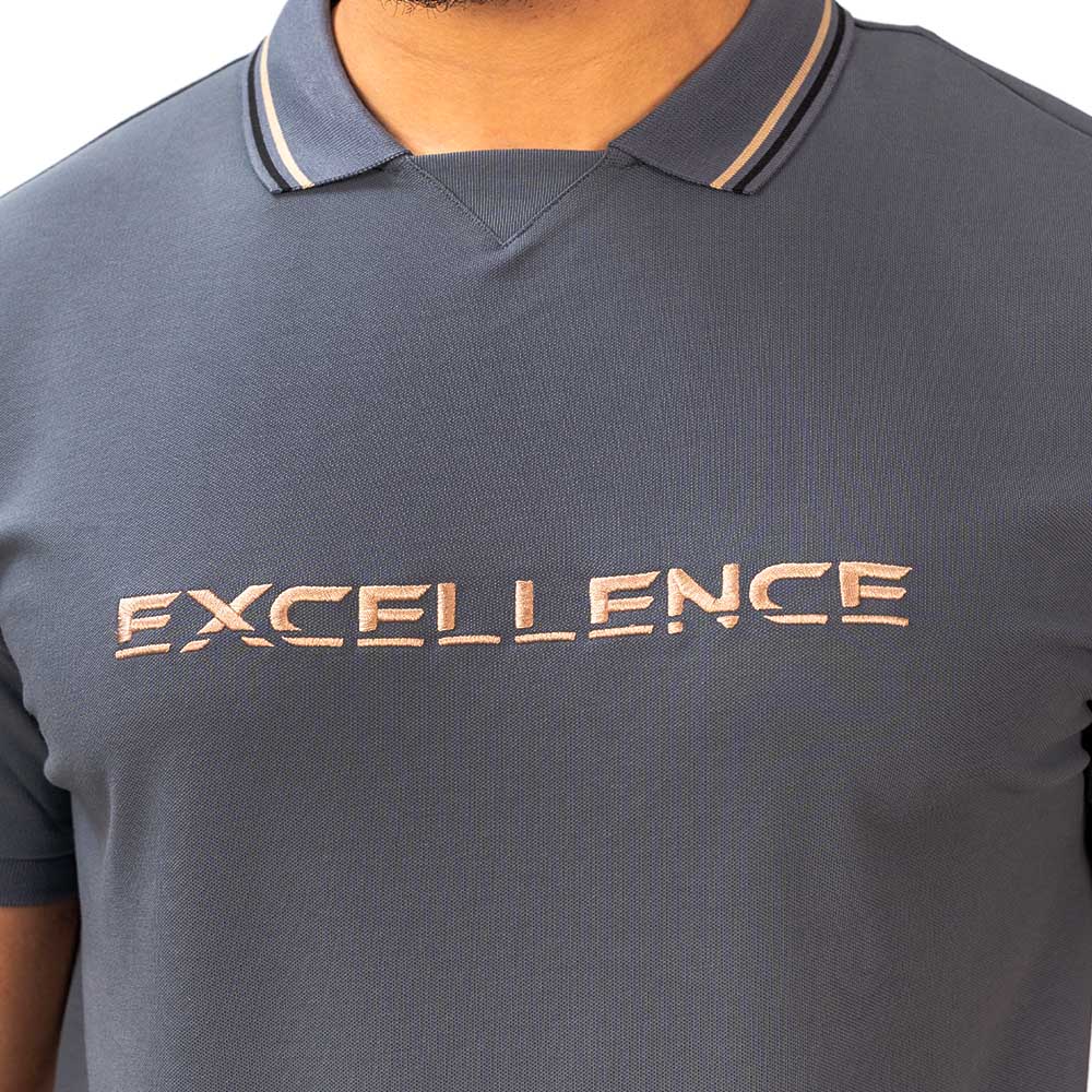 Men's Slim Fit Short Sleeve Polo With Embroidery S - Shop Giordano