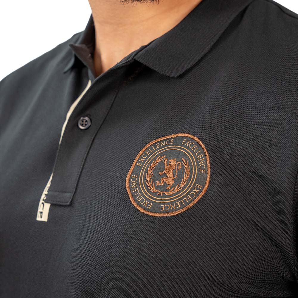 Men's Slim Fit Short Sleeve Polo With Embroidery S - Shop Giordano