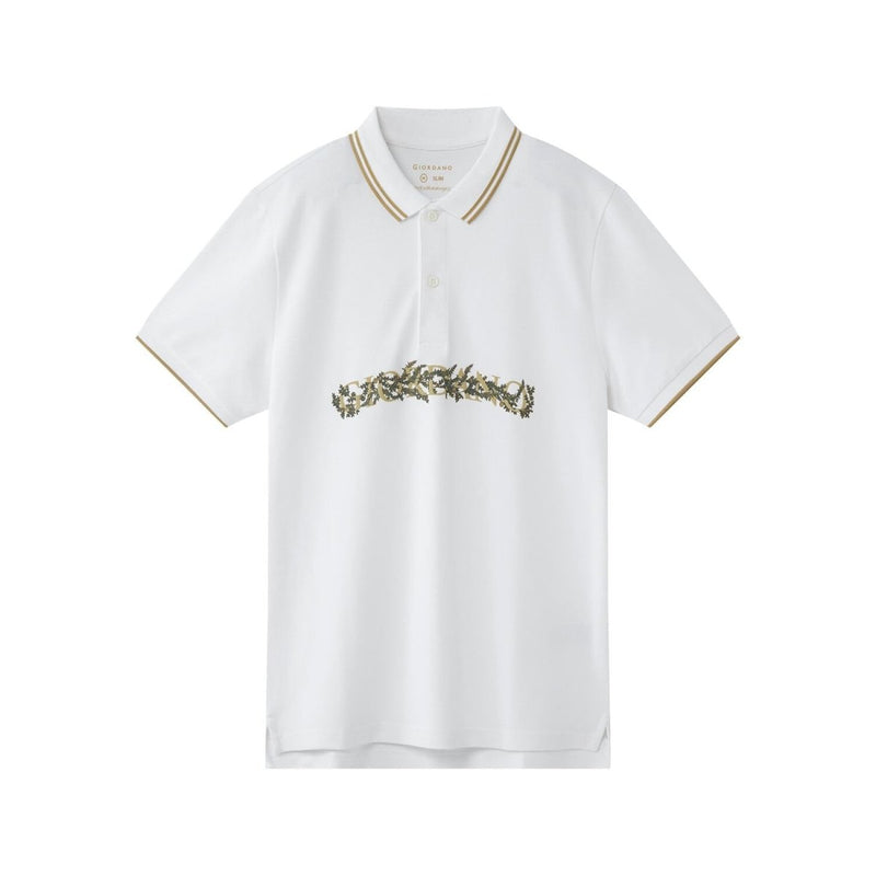 Men's Slim Fit Short Sleeve Polo With Embroidery S - Shop Giordano