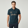 Men's Slim Fit Short Sleeve Polo With Embroidery S - Shop Giordano