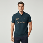 Men's Slim Fit Short Sleeve Polo With Embroidery S - Shop Giordano