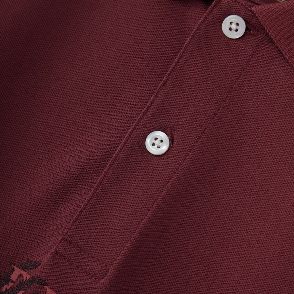 Men's Slim Fit Short Sleeve Polo With Embroidery S - Shop Giordano