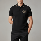 Men's Slim Fit Short Sleeve Polo With Embroidery S - Shop Giordano
