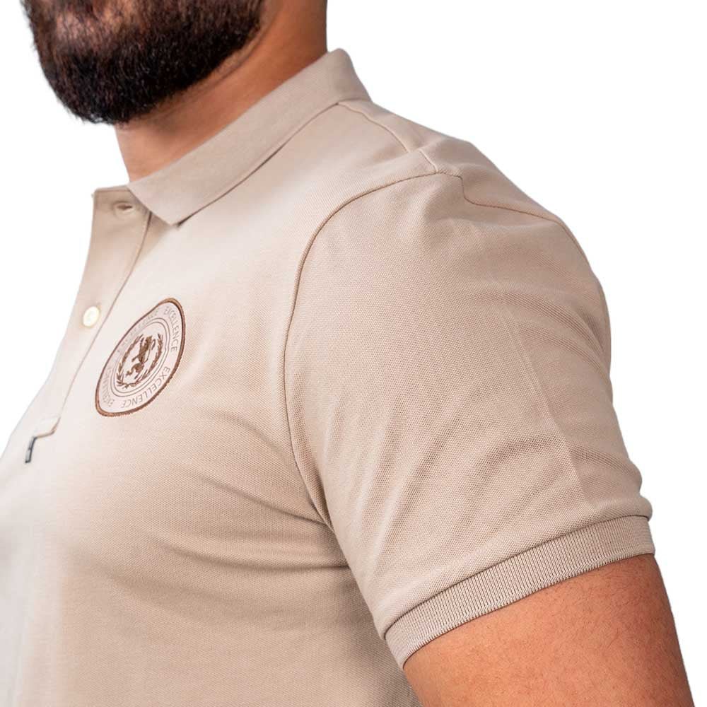 Men's Slim Fit Short Sleeve Polo With Embroidery S - Shop Giordano