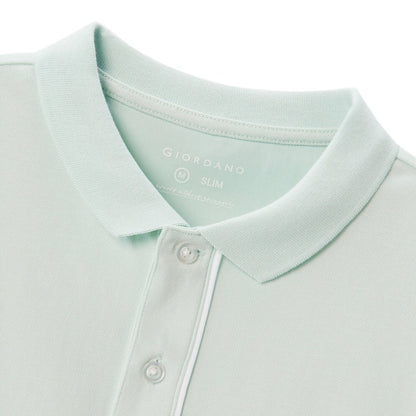 Men's Slim Fit Solid Pique Polo - Giordano