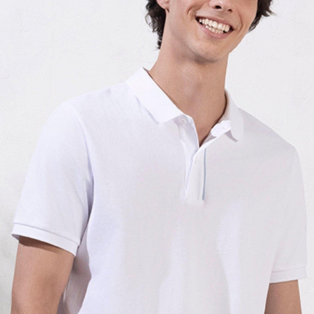 Giordano Men's Slim Fit Solid Pique Polo - Premium Polo
