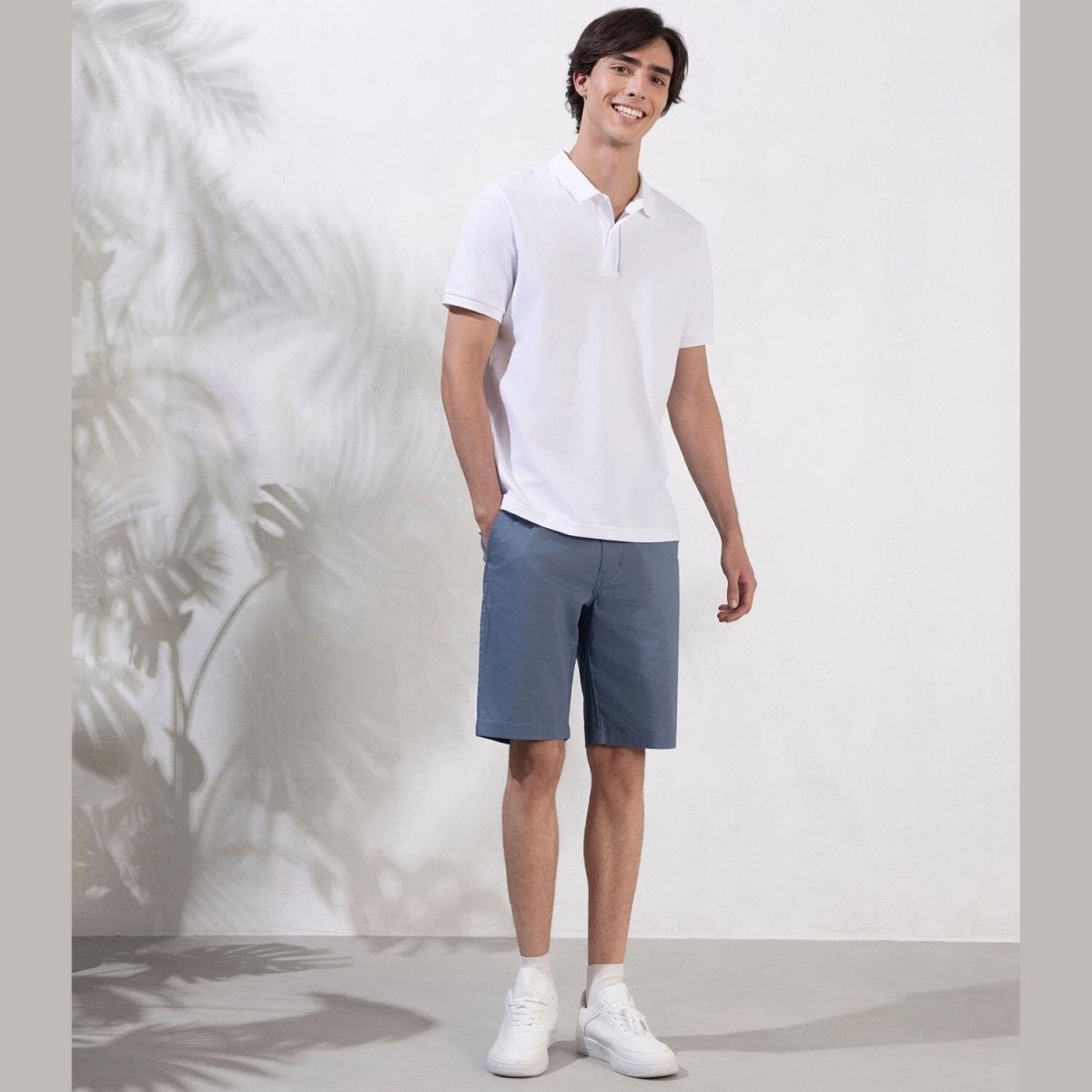 Giordano Men's Slim Fit Solid Pique Polo - Premium Polo