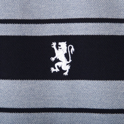 Men's Slim Fit Stripe Polo - Cotton Pique, Flat Knit Collar - Giordano
