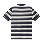 Men's Slim Fit Stripe Polo - Cotton Pique, Flat Knit Collar S - Shop Giordano